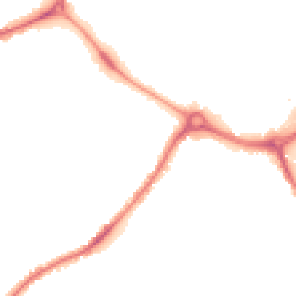 Night-time road noise heatmap for DE1 1PW