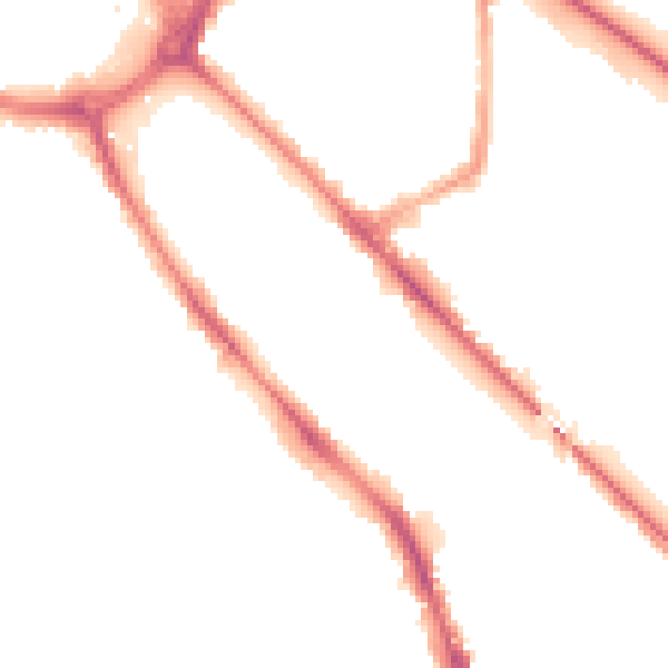 Night-time road noise heatmap for DE1 2FX