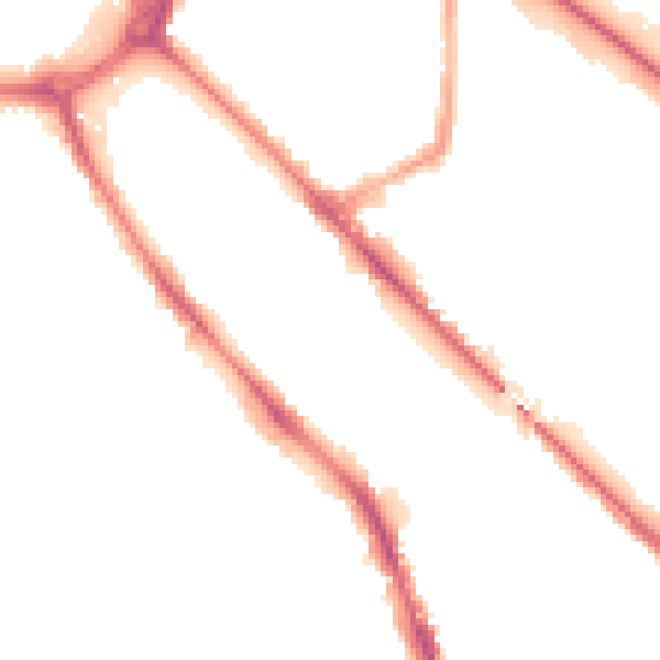 Night-time road noise heatmap for DE1 2FY