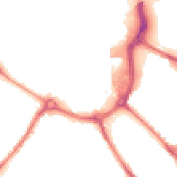 Night-time road noise heatmap for DE1 2JD