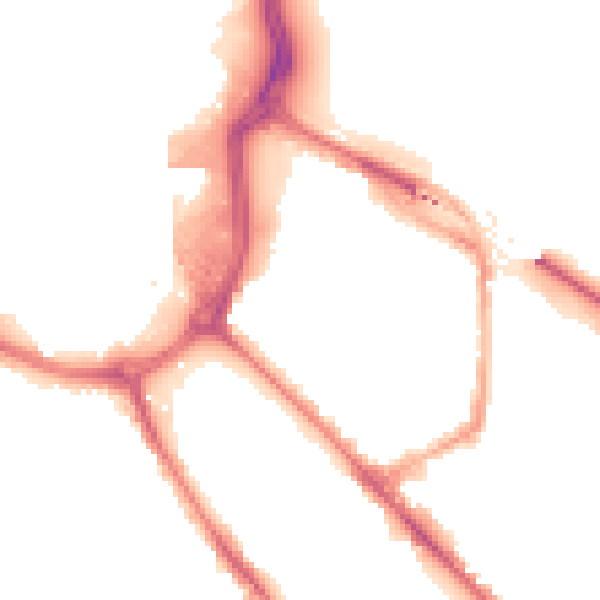 Night-time road noise heatmap for DE1 2LJ