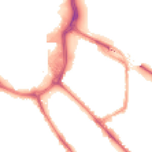 Night-time road noise heatmap for DE1 2LL