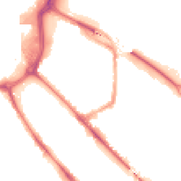 Night-time road noise heatmap for DE1 2NE