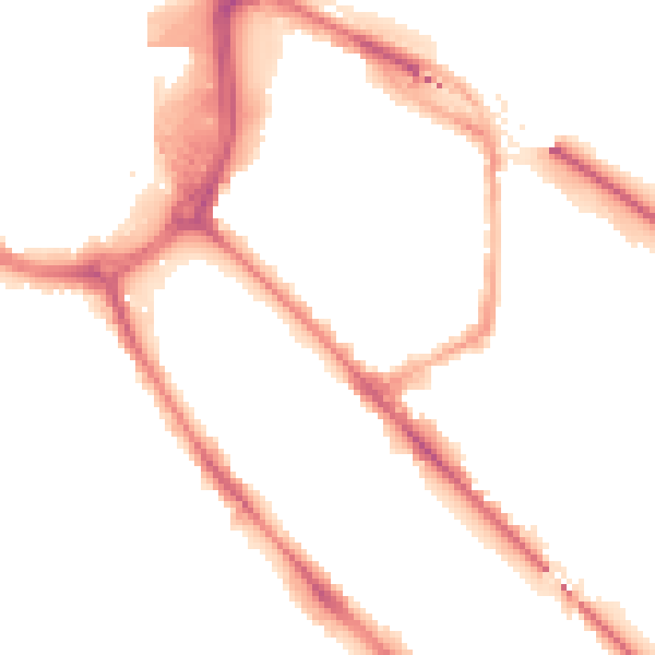 Night-time road noise heatmap for DE1 2QQ