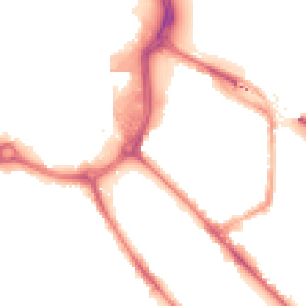 Night-time road noise heatmap for DE1 2QW