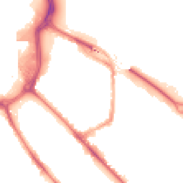 Night-time road noise heatmap for DE1 2RJ