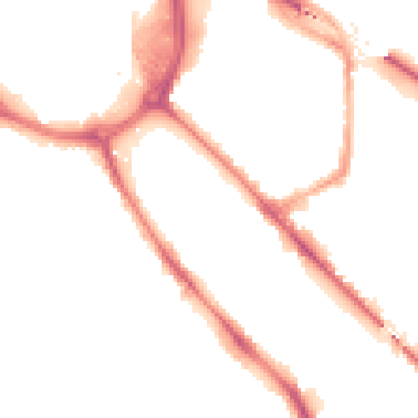 Night-time road noise heatmap for DE1 2UG