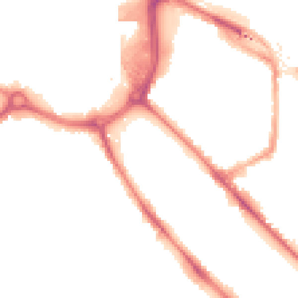 Night-time road noise heatmap for DE1 2UH
