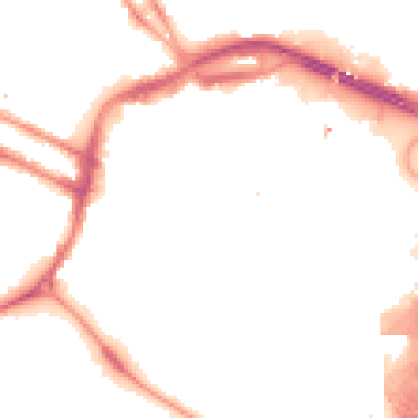 Night-time road noise heatmap for DE1 3NL