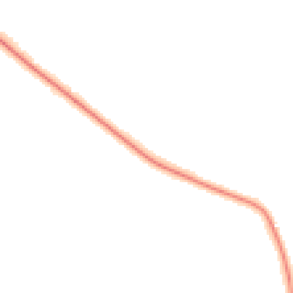 Night-time road noise heatmap for DE13 0AW