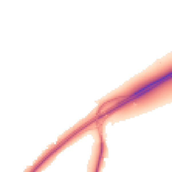 Night-time road noise heatmap for DE13 0DQ