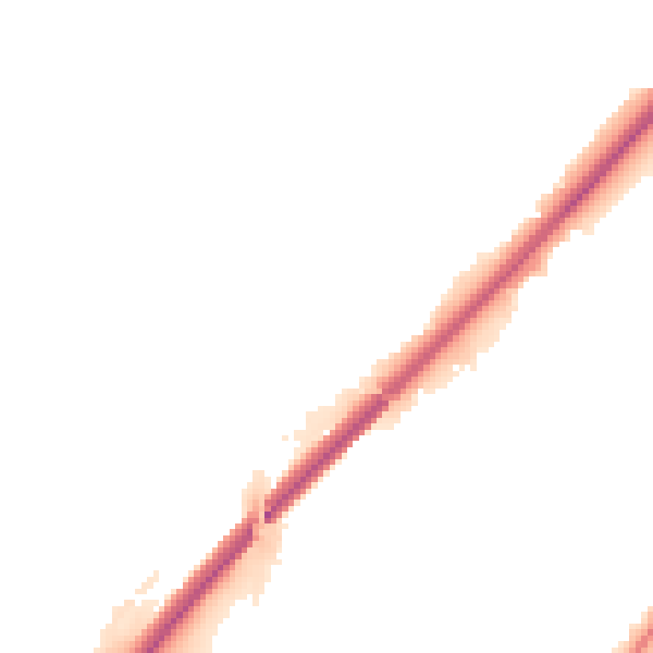 Night-time road noise heatmap for DE13 0DX