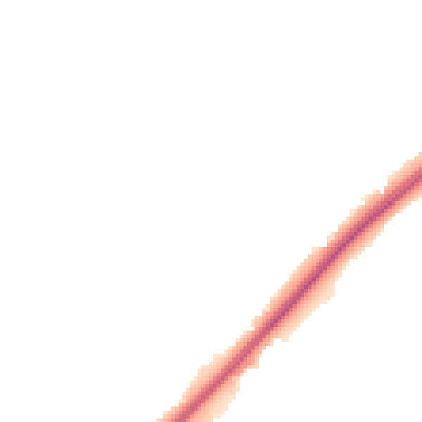 Night-time road noise heatmap for DE13 0HD