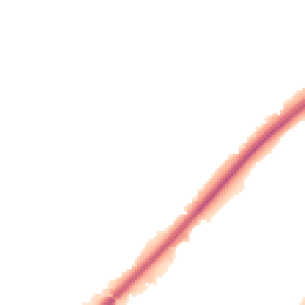 Night-time road noise heatmap for DE13 0HN