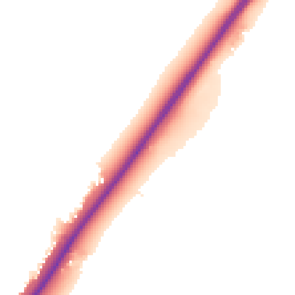 Night-time road noise heatmap for DE13 7BA