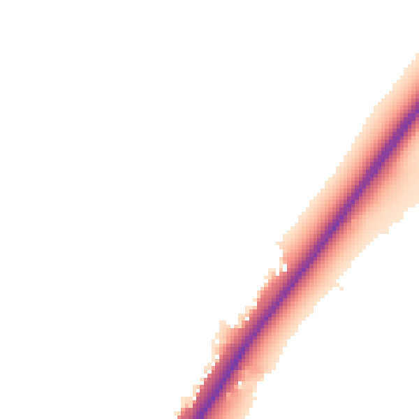 Night-time road noise heatmap for DE13 7BU