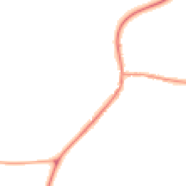 Night-time road noise heatmap for DE13 7JT