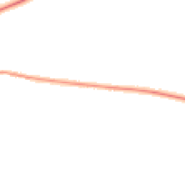 Night-time road noise heatmap for DE13 7JW