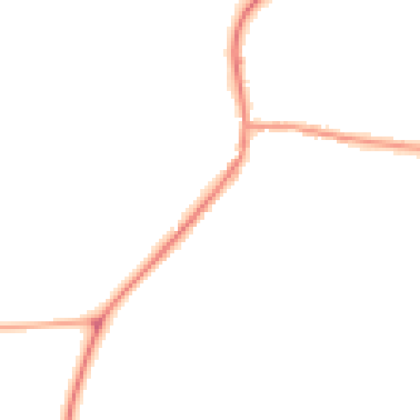 Night-time road noise heatmap for DE13 7LD