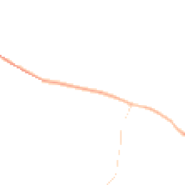 Night-time road noise heatmap for DE13 8AB
