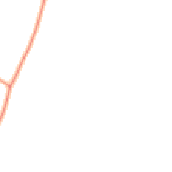 Daytime road noise heatmap for DE13 8BD