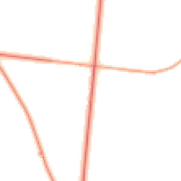 Daytime road noise heatmap for DE13 8BL