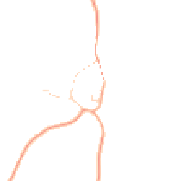 Daytime road noise heatmap for DE13 8FP