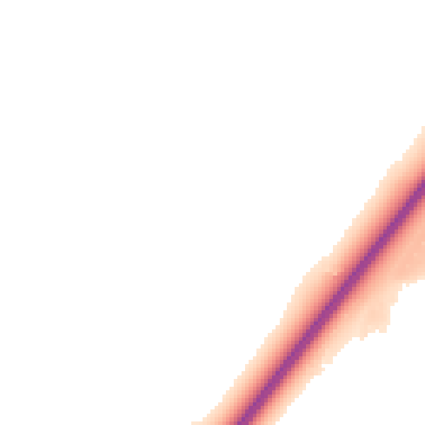 Night-time road noise heatmap for DE13 8HH