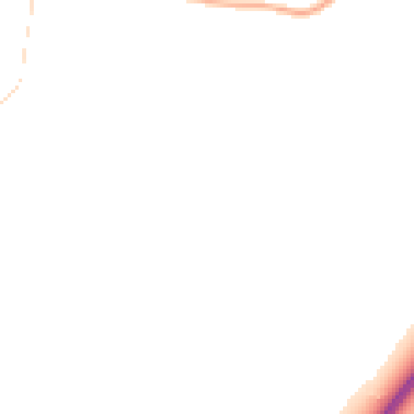 Night-time road noise heatmap for DE13 8LD