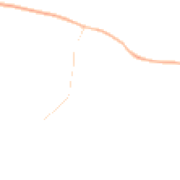 Night-time road noise heatmap for DE13 8LT