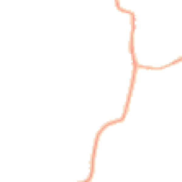 Night-time road noise heatmap for DE13 8QE