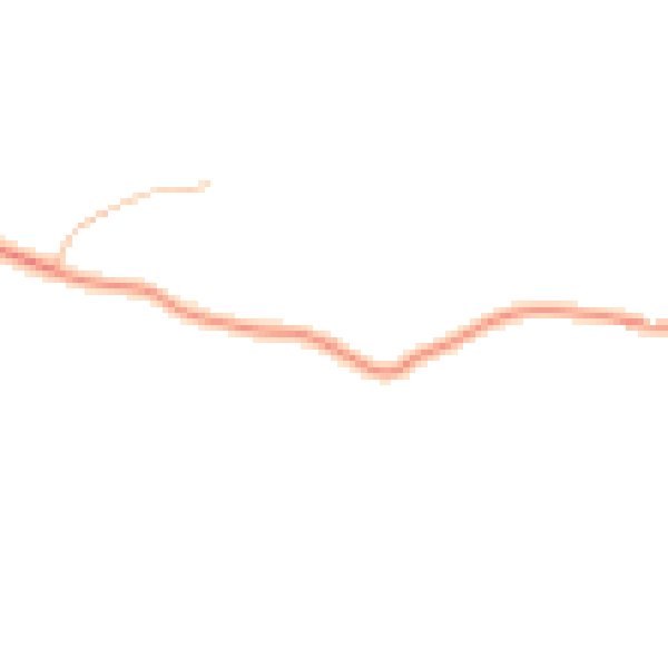 Daytime road noise heatmap for DE13 8RA