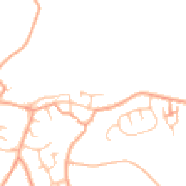 Daytime road noise heatmap for DE13 9AH