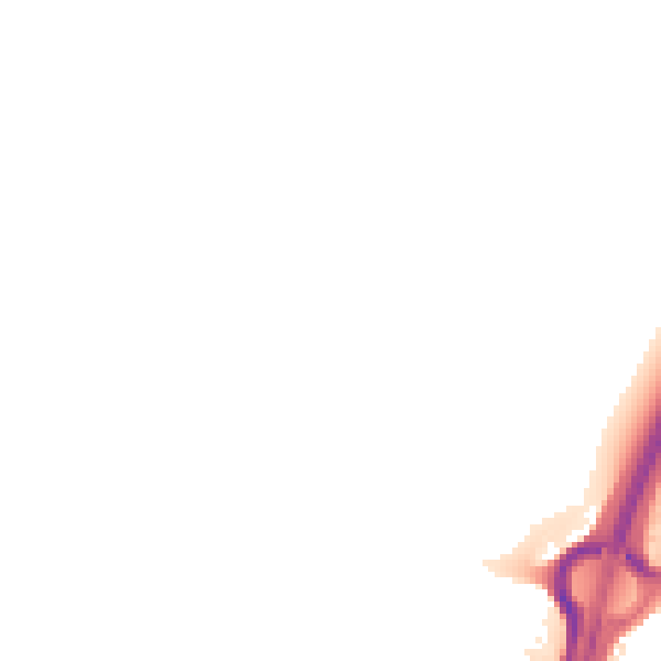 Night-time road noise heatmap for DE13 9GB