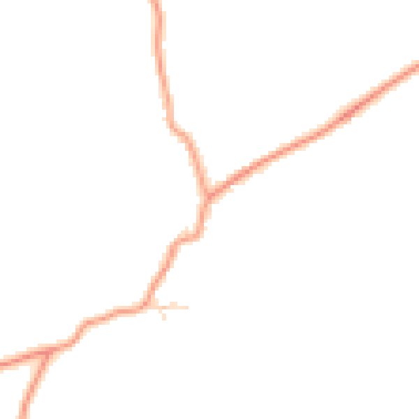 Daytime road noise heatmap for DE13 9QF