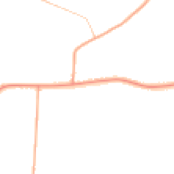 Daytime road noise heatmap for DE13 9QW