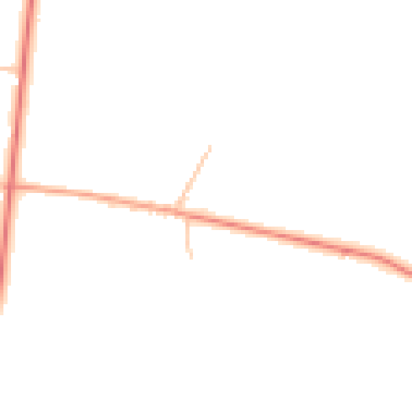 Daytime road noise heatmap for DE13 9RA