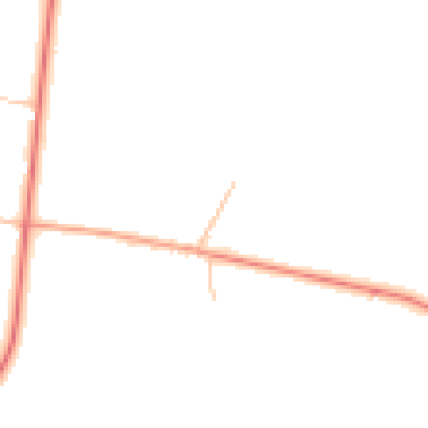 Daytime road noise heatmap for DE13 9RR