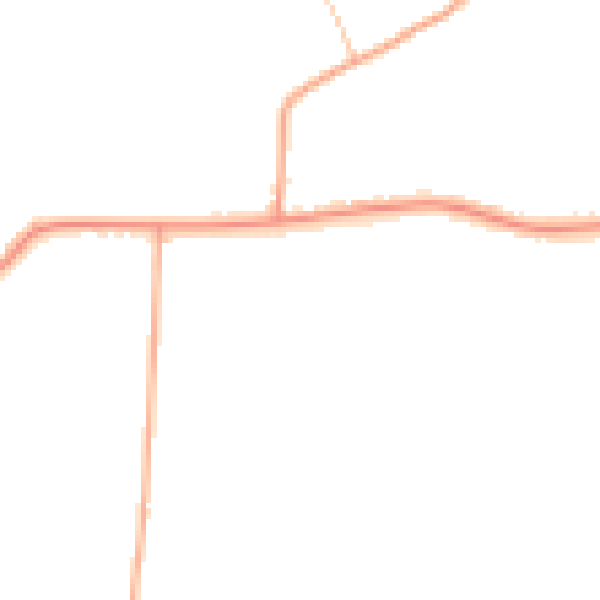 Daytime road noise heatmap for DE13 9TG