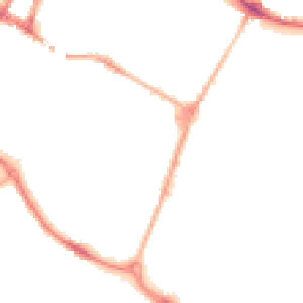 Night-time road noise heatmap for DE14 1AA