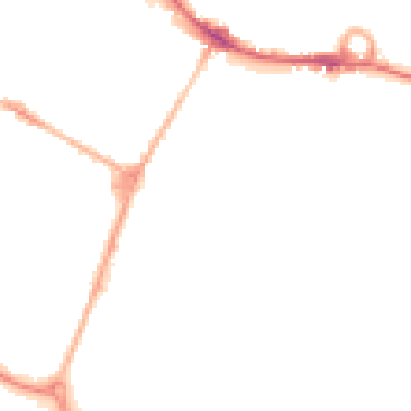 Night-time road noise heatmap for DE14 1BH
