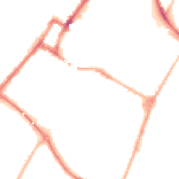 Night-time road noise heatmap for DE14 1BY