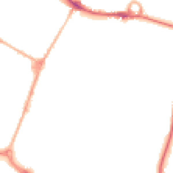 Night-time road noise heatmap for DE14 1DZ