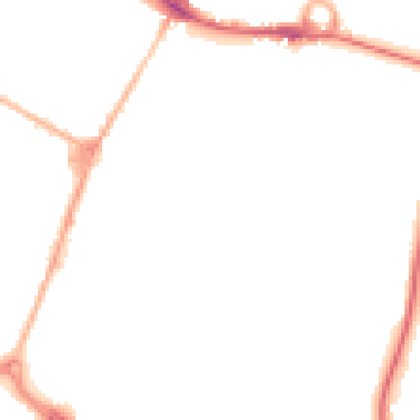 Night-time road noise heatmap for DE14 1EX