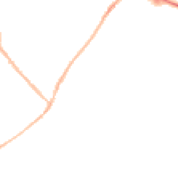 Night-time road noise heatmap for DE14 3AU