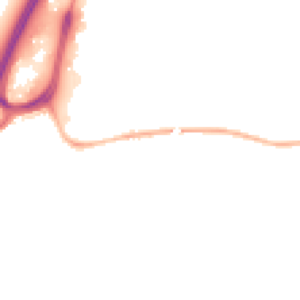 Night-time road noise heatmap for DE14 3ES