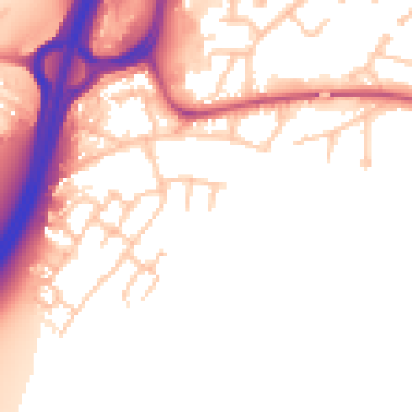 Daytime road noise heatmap for DE14 3FG
