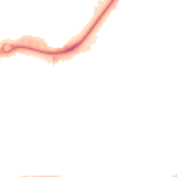 Night-time road noise heatmap for DE14 3NL