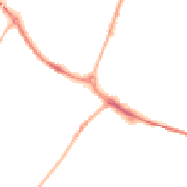 Night-time road noise heatmap for DE14 3SH