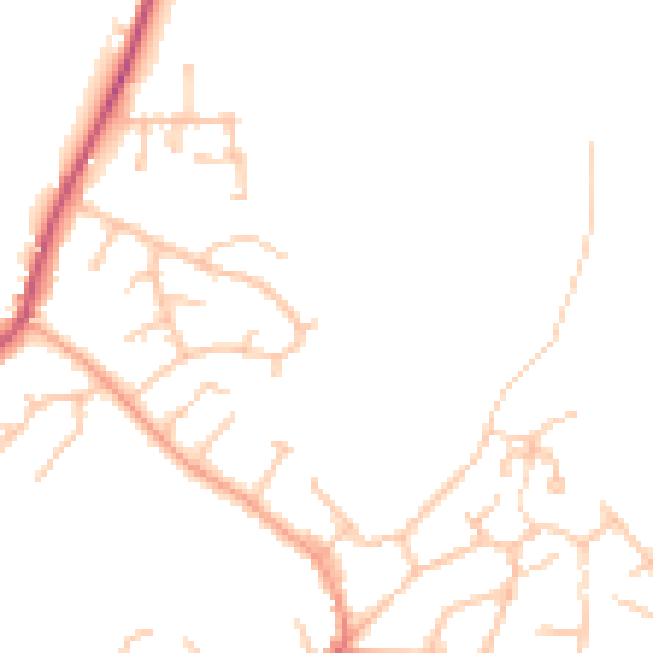 Daytime road noise heatmap for DE15 0AH